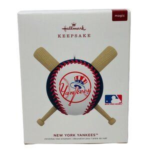 Hallmark Keepsake Christmas Ornament 2019 New York Yankees MLB  Magic Sound
